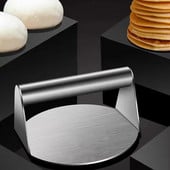 Smash Burger Press 304 nerūdijančio plieno grotelių priedų rinkinys 5,7 colio apvalus mėsainio preso kotletų gaminimo įrankių rinkinys kepsnių mėgėjams