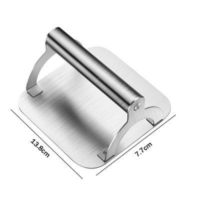 Smash Burger Press 304 nerūdijančio plieno grotelių priedų rinkinys 5,7 colio apvalus mėsainio preso kotletų gaminimo įrankių rinkinys kepsnių mėgėjams