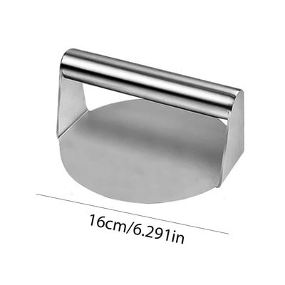 Smash Burger Press 304 nerūdijančio plieno grotelių priedų rinkinys 5,7 colio apvalus mėsainio preso kotletų gaminimo įrankių rinkinys kepsnių mėgėjams