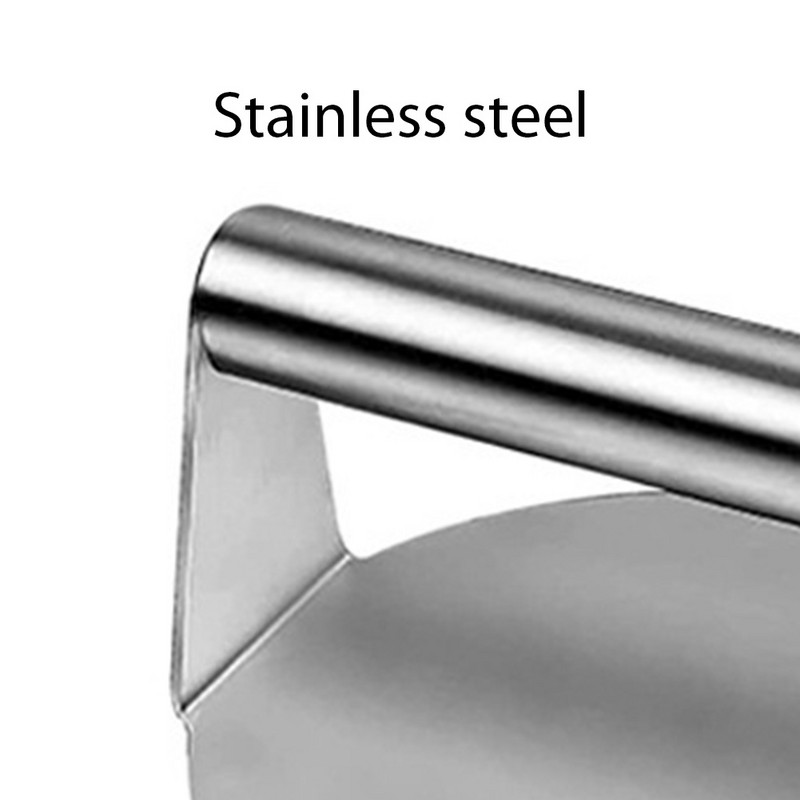 Smash Burger Press 304 nerūdijančio plieno grotelių priedų rinkinys 5,7 colio apvalus mėsainio preso kotletų gaminimo įrankių rinkinys kepsnių mėgėjams