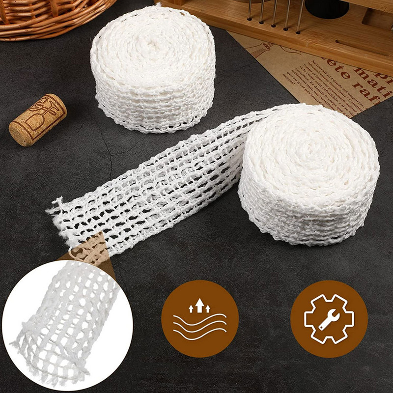 Pamučna mreža za meso od 3 metra Mreža za šunku Mreža za kobasice Mesarski konac Mreža za kobasice Rolada za hrenovke Mreža za pakiranje kobasica Kuhinjski alati