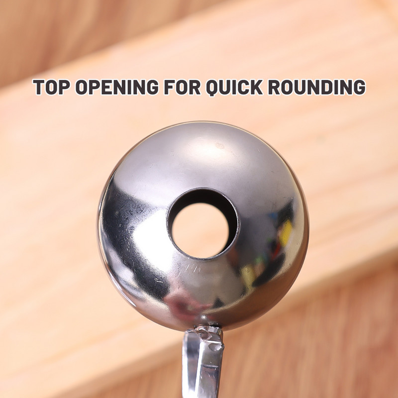 Lihapallide valmistaja tööriistaklamber kalapallide krevetipallide ümmargune riisijäätise palli lusikakujuline vormija roostevabast terasest köögividin