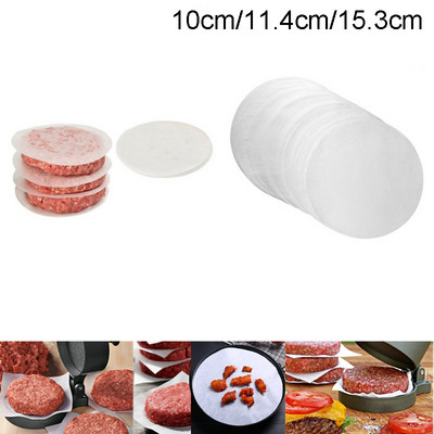 100 бр./лот 10 см 11,4 см 15,3 см преса за хамбургер банички хартии банички маслена хартия Drop Shipping