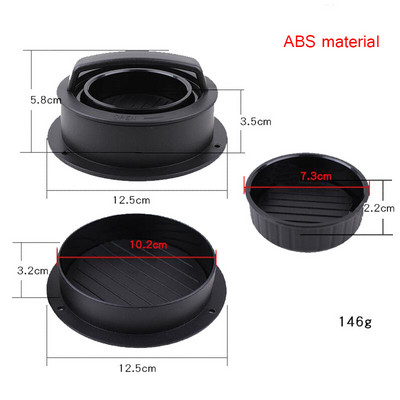 ABS hamburgeri küpsetusmasin Hamburgeri press ümmargune nakkumatu koka kotletid Hamburgeri liha veiseliha grill Burger Press Pattty Maker vorm