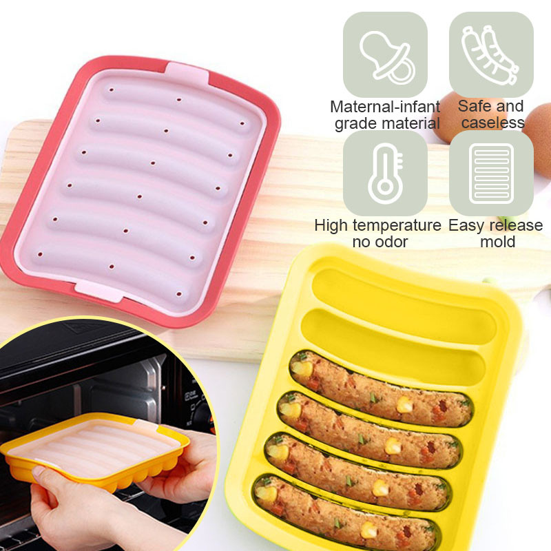 Köögisilikoon Suurendus Hot Dog paksendatud vorstivorst Singivorstitööriist Isetehtud isetehtud beebitoidulisand munavorstikarp