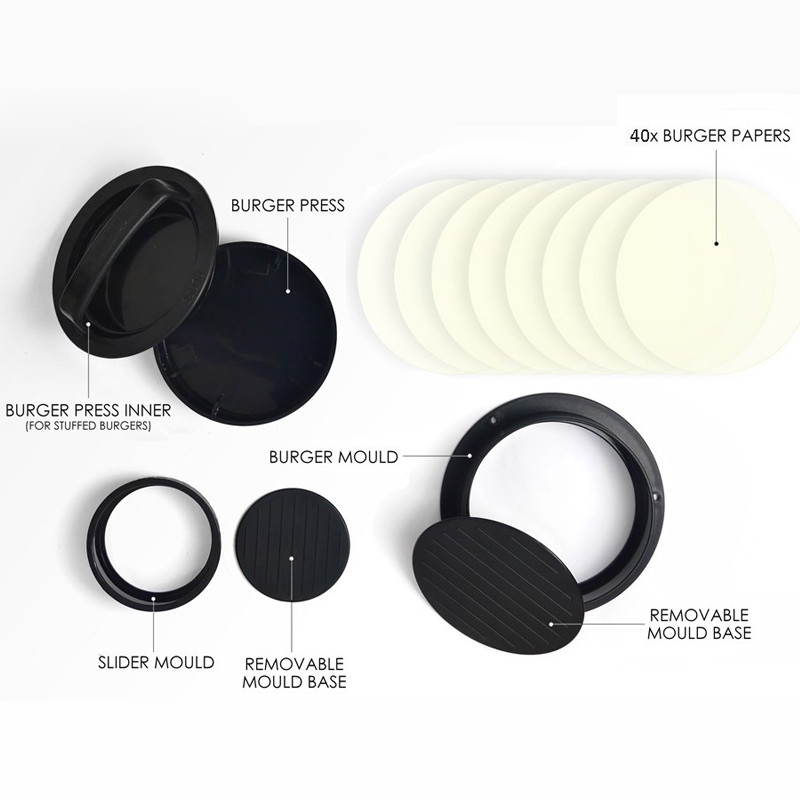 Köök ümmargune burgeripress Toidukvaliteediga ABS hamburgeri lihapress veiseliha grill Hamburgeri press Pattty Maker vormitööriist