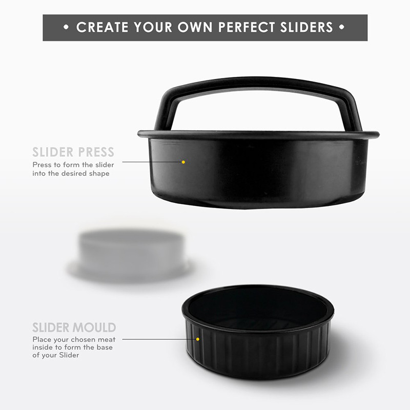 Köök ümmargune burgeripress Toidukvaliteediga ABS hamburgeri lihapress veiseliha grill Hamburgeri press Pattty Maker vormitööriist