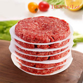 100 buc/lot Hârtie pentru Compartiment pentru Chifturi Congelate pentru Hamburger Hârtie Absorbantă de Ulei pentru Grătar