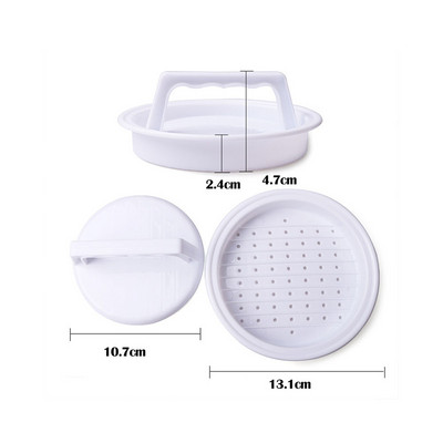 Хамбургска преса за месо Преса за пай с месо Инструмент за производство на Хамбург Печено месо Пържени яйца Многофункционални кухненски аксесоари