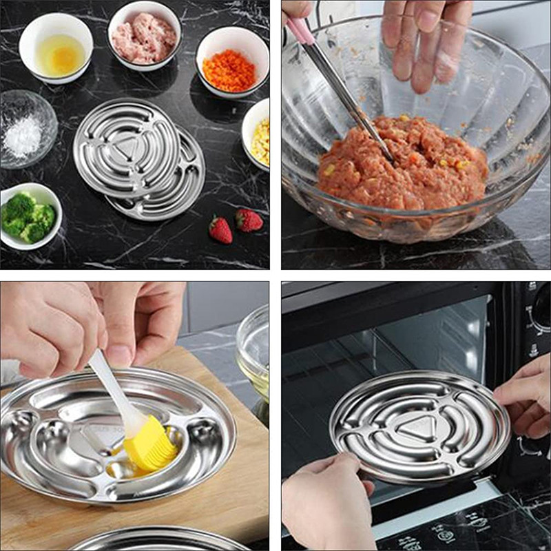 Roostevabast terasest vorstikeetja Vormiliha täidis Bbq Küpsetusümbrised Singi hot Dog Köögi vidinad ja tarvikud Tööriistad