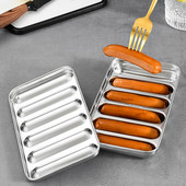 Roostevabast terasest vorstivormi köögividinad Laste hot dogi vormide valmistamine DIY küpsetatud singivorstikeetja kast Köögitarvikud