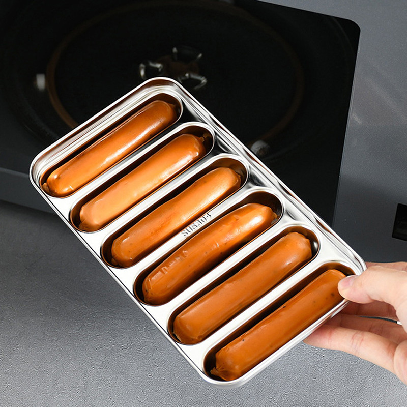 Roostevabast terasest vorstivormi köögividinad Laste hot dogi vormide valmistamine DIY küpsetatud singivorstikeetja kast Köögitarvikud