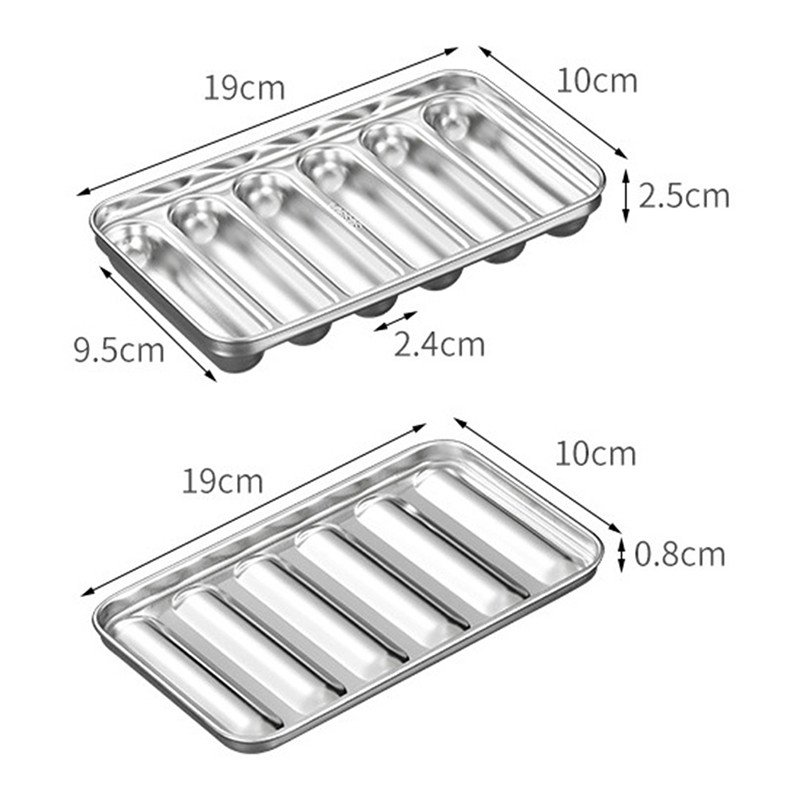 Roostevabast terasest vorstivormi köögividinad Laste hot dogi vormide valmistamine DIY küpsetatud singivorstikeetja kast Köögitarvikud