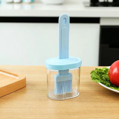 1 tk köögiflapjack õlihari, majapidamises kasutatav kõrge temperatuurikindel silikoonist söödav hari, soja grilliõli hari