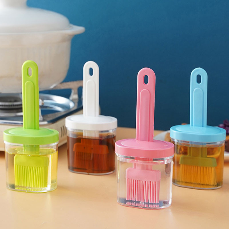 1 tk köögiflapjack õlihari, majapidamises kasutatav kõrge temperatuurikindel silikoonist söödav hari, soja grilliõli hari