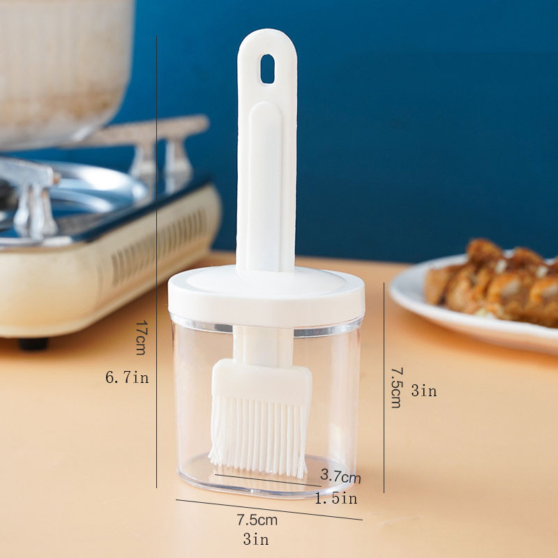 1 tk köögiflapjack õlihari, majapidamises kasutatav kõrge temperatuurikindel silikoonist söödav hari, soja grilliõli hari