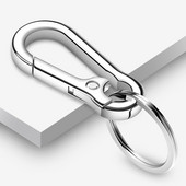 1 tk vastupidav auto võtmehoidja ühes tükis vormitav kerge materjal roostevabast terasest pandlaga konks välikarabiiniga võtmehoidja