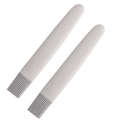 Onlycook 2 db Élelmiszer-minőségű szilikon ráncos kefék, magas hőmérsékletnek ellenálló hordozható barbeque BBQ sütőolaj eszközök