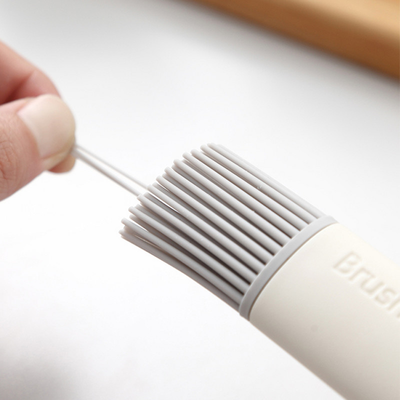 Onlycook 2 db Élelmiszer-minőségű szilikon ráncos kefék, magas hőmérsékletnek ellenálló hordozható barbeque BBQ sütőolaj eszközök