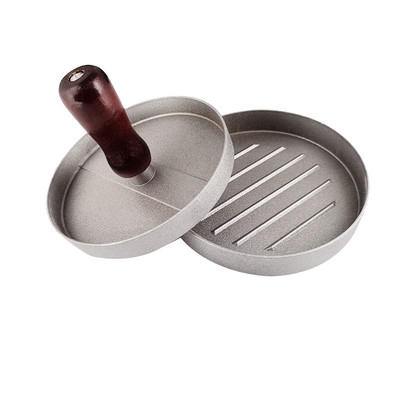 Aliuminio neprideganti mėsainių preso mėsainių kotletų gaminimo mašina su 100 vaško popierių, skirta BBQ griliui didmeninei prekybai