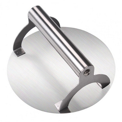 Profesionalus apvalios formos mėsainių presas nerūdijančio plieno smulkintuvas puikiai iškeptiems mėsainiams Pagrindiniai virtuvės grilio priedai