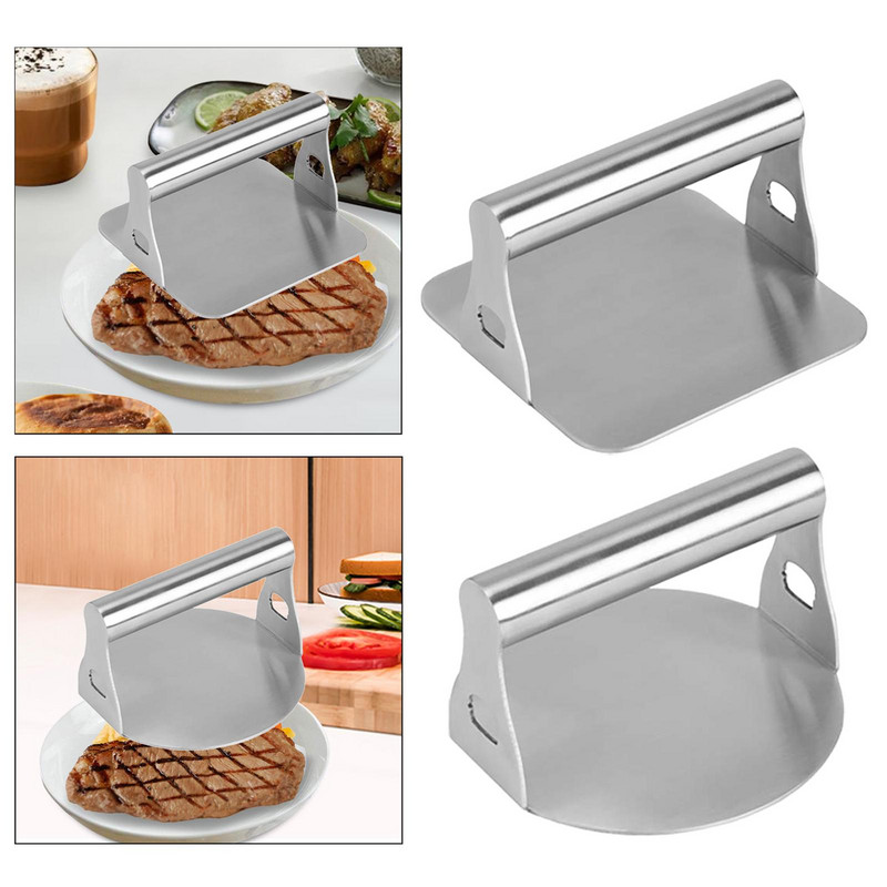 Mėsainių presas Mėsainių presas Jautienos kukulių gaminimo keptuvės priedai Profesionalus kepimas ant grotelių Smulkintuvas Mėsa, susmulkinta ant grotelių