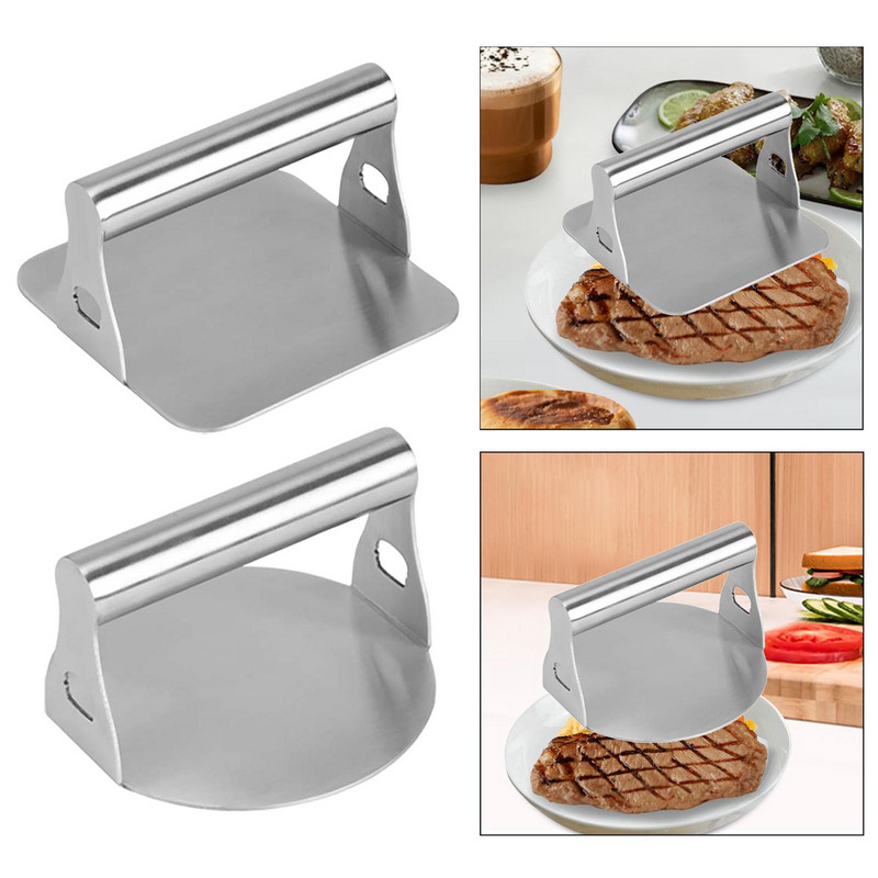 Mėsainių presas Mėsainių presas Jautienos kukulių gaminimo keptuvės priedai Profesionalus kepimas ant grotelių Smulkintuvas Mėsa, susmulkinta ant grotelių