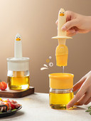 tik maisto kokybės silikono aliejaus šepetys su buteliukais, atsparus aukštai temperatūrai kepsninės šepetys aliejaus buteliuko prieskonių šepetėlis