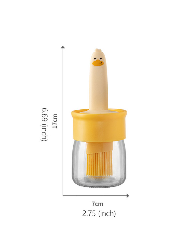 tik maisto kokybės silikono aliejaus šepetys su buteliukais, atsparus aukštai temperatūrai kepsninės šepetys aliejaus buteliuko prieskonių šepetėlis