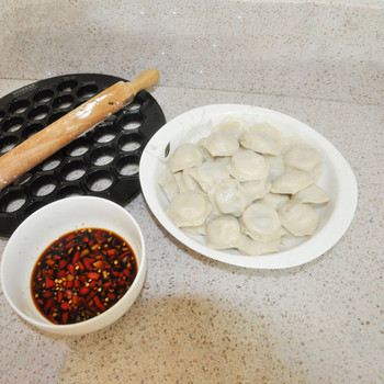 NUBECOM dumplings Καλούπι εργαλειομηχανής Αλουμίνιο Samosa Κουζίνα ρωσική κατασκευή pelmeni 37 οπών Ravioli dumplings Making Mold