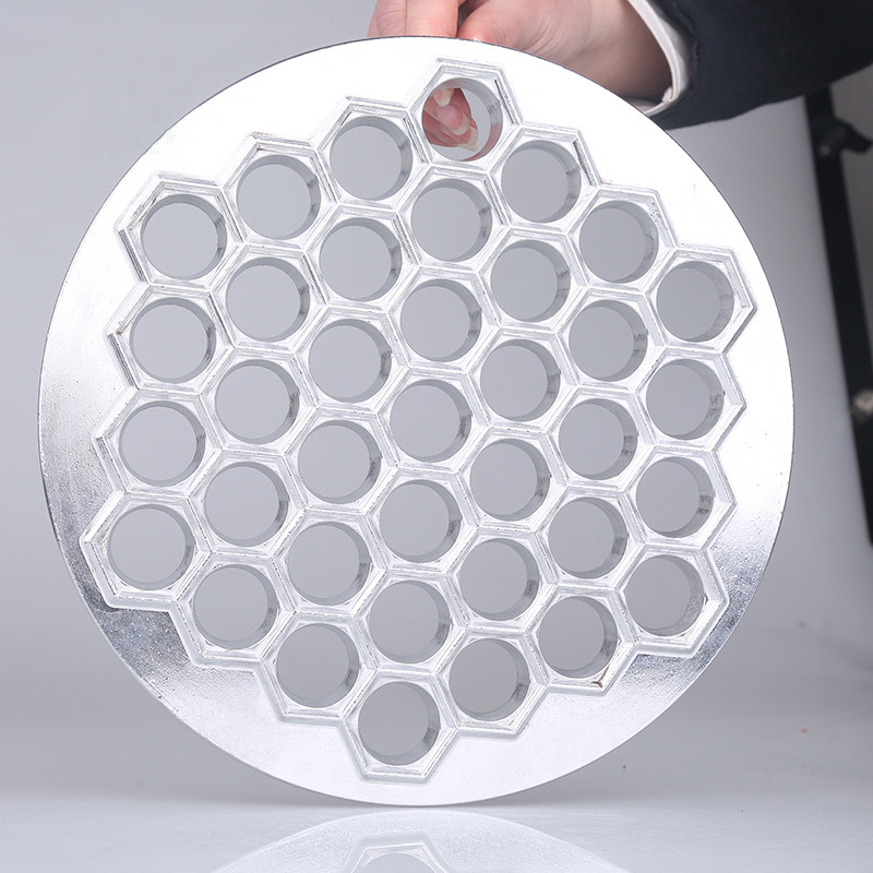 NUBECOM gombóc Szerszámkészítő forma Alumínium Samosa Tűzhely orosz pelmeni készítő 37 Lyukas Ravioli gombóc Formakészítés