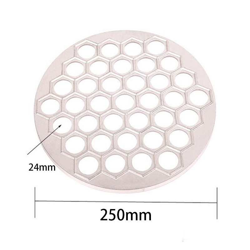 NUBECOM gombóc Szerszámkészítő forma Alumínium Samosa Tűzhely orosz pelmeni készítő 37 Lyukas Ravioli gombóc Formakészítés