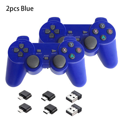 2,4 GHz-es vezeték nélküli játékvezérlő PC-hez laptophoz USB-játékvezérlő joystick PS3-hoz Android TV Box Windows Raspberry Pi 4 3 Joypad