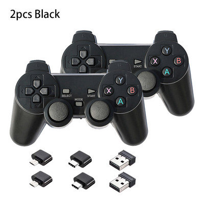 2,4 GHz-es vezeték nélküli játékvezérlő PC-hez laptophoz USB-játékvezérlő joystick PS3-hoz Android TV Box Windows Raspberry Pi 4 3 Joypad