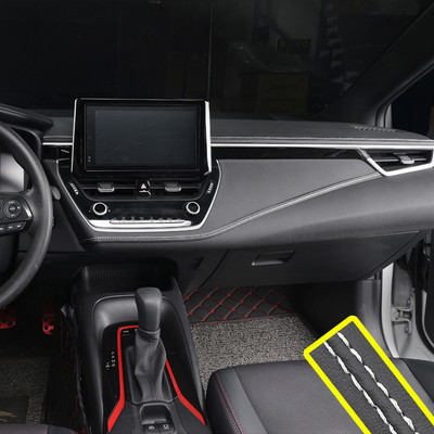 Pu odinis automobilio stilius, universalus, pasidaryk pats, lankstus salono formavimo apdailos juostelės, automobilių priedai, puošybos juostos prietaisų skydelio lipdukas