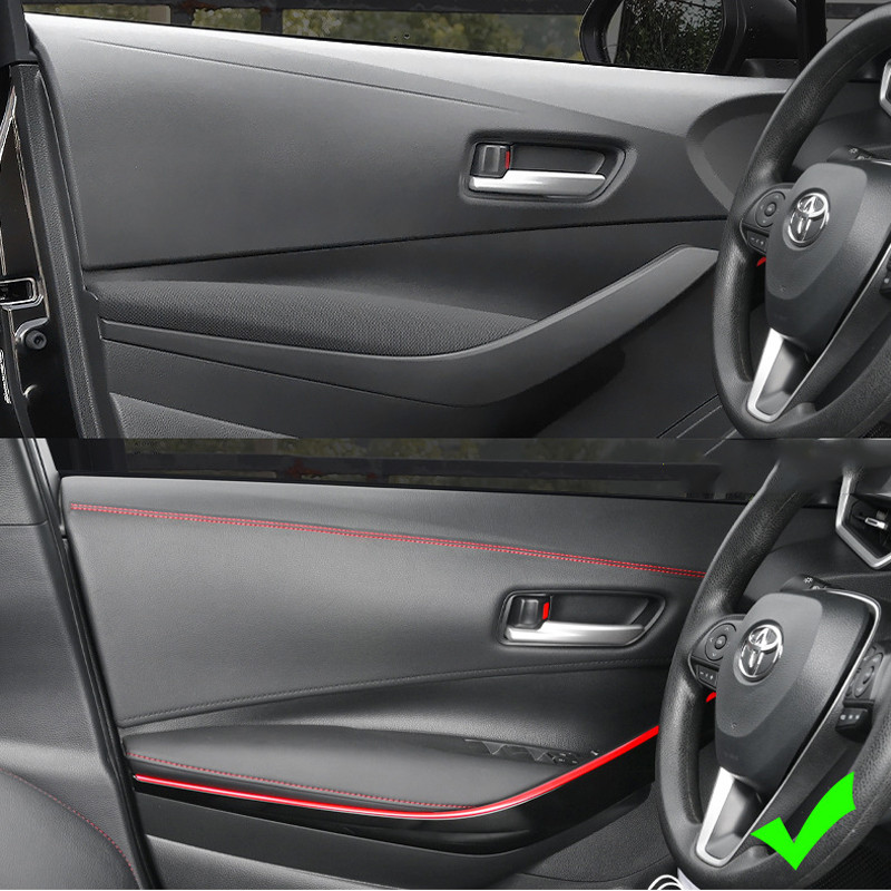 Pu odinis automobilio stilius, universalus, pasidaryk pats, lankstus salono formavimo apdailos juostelės, automobilių priedai, puošybos juostos prietaisų skydelio lipdukas