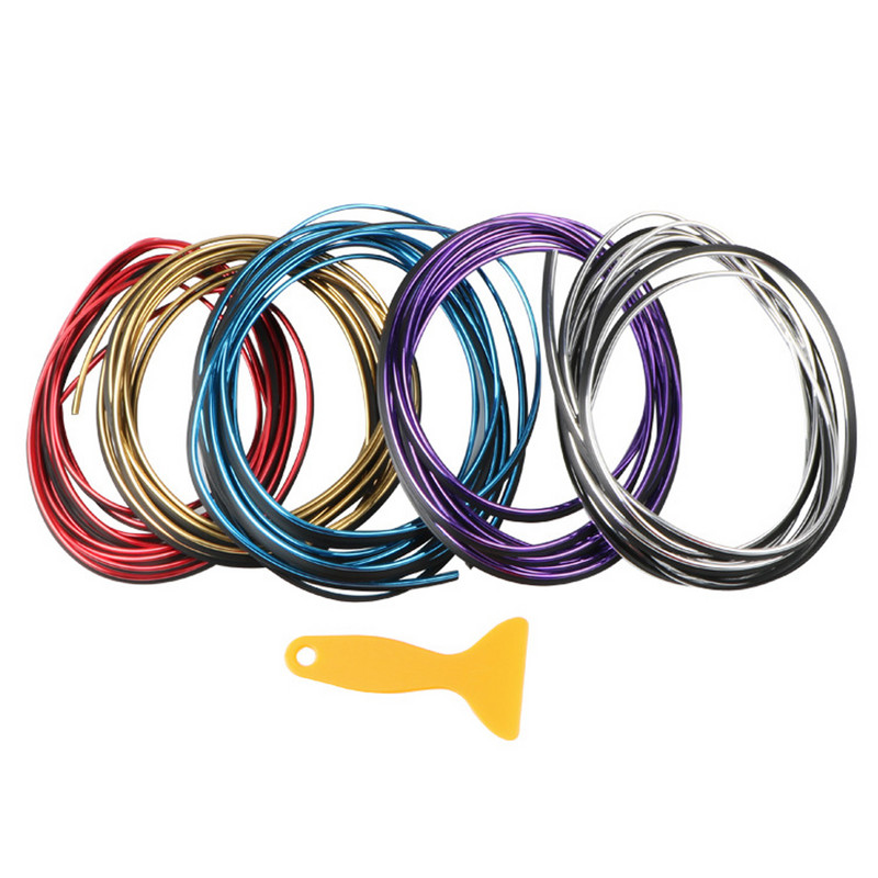 5M Umetak za umetak ruba armaturne ploče automobila Ukrasna letvica za interijer Umetnuta traka za dodatnu opremu za automobile sa strugačem