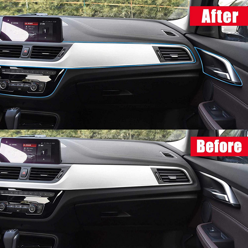 5M Umetak za umetak ruba armaturne ploče automobila Ukrasna letvica za interijer Umetnuta traka za dodatnu opremu za automobile sa strugačem