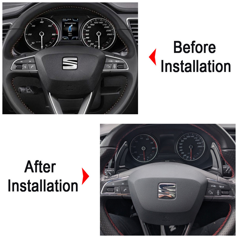 Seat Leon ST 5F FR Cupra Ateca Ibiza 6P Arona Tarraco Alhambra auto rooli pikenduskäigu käigukasti DSG kleebis