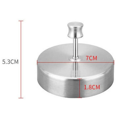 304 nerūdijančio plieno paplotėlių kepimo aparatas, reguliuojamas mėsainių mėsainių presas, nepridegančios formelės jautienos daržovių mėsainiams gaminti