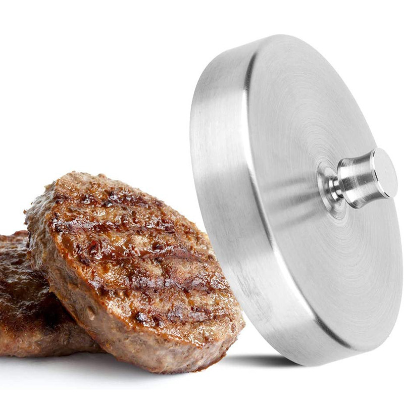 304 nerūdijančio plieno paplotėlių kepimo aparatas, reguliuojamas mėsainių mėsainių presas, nepridegančios formelės jautienos daržovių mėsainiams gaminti