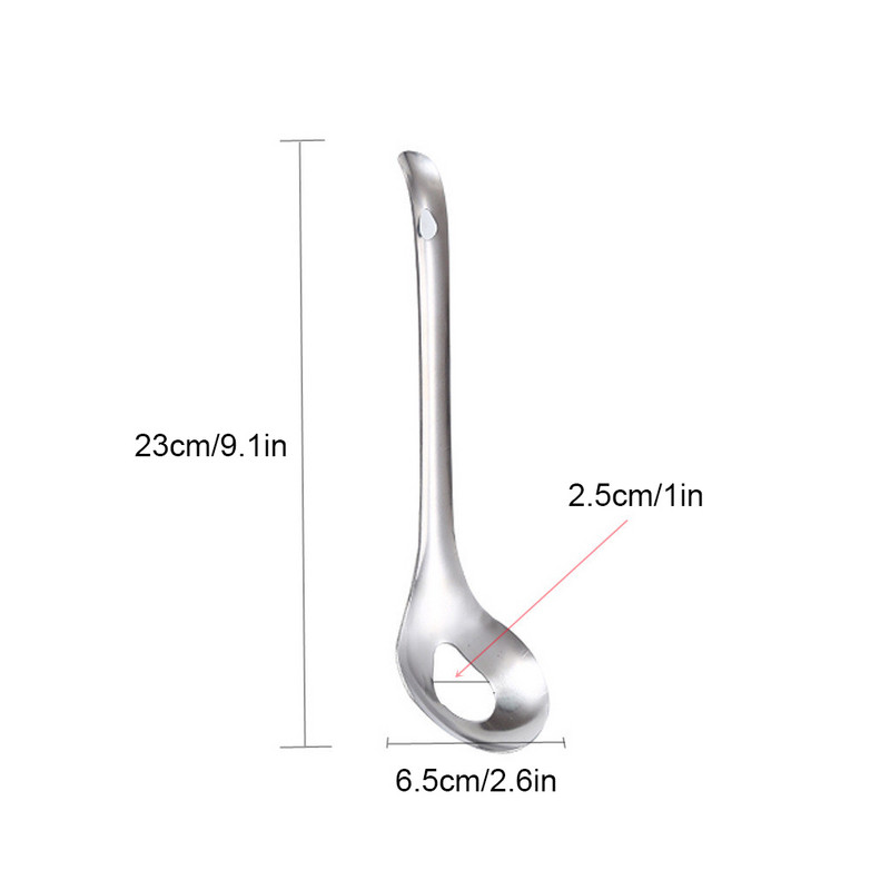 Fasírt készítő kézi tükör polírozott fényes akasztós háztartási kanál eszköz