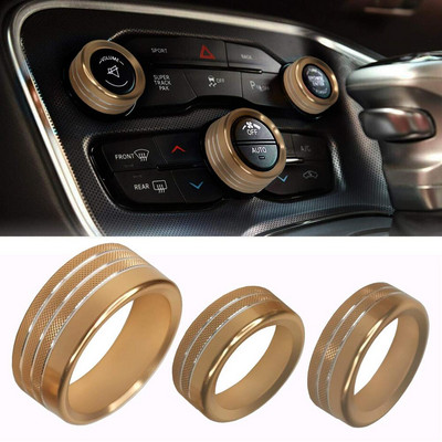 Κάλυμμα κουμπιού ραδιοφώνου έντασης κλιματισμού για 2015-2020 Dodge Challenger Charger RT SXT Scat Pack Daytona Αξεσουάρ