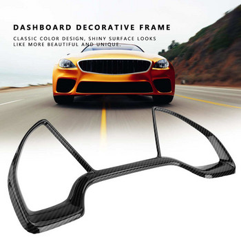 Автомобилно табло Декоративна рамка за пръстени за циферблат Декоративна червена/Crabon Fiber за Honda Civic 10th 2016 2017 2018