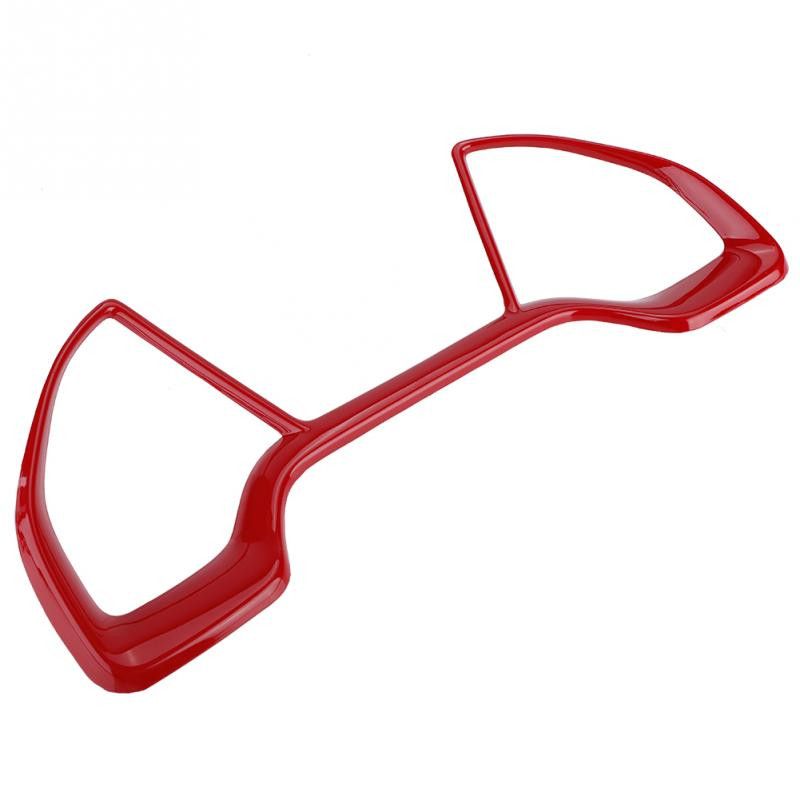 Automobilio prietaisų skydelio dekoratyviniai rėmo ciferblato žiedai, apdailinti raudona/krabono pluošto, skirta Honda Civic 10th 2016 2017 2018