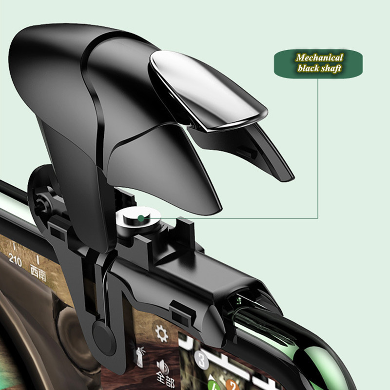 CH5 mobiiltelefoni mängupäästiku tulenupu käepideme tulistamispuldi juhtkang PUBG Shoot Aim Key L1R1 kontrolleri jaoks IOS Androidi jaoks