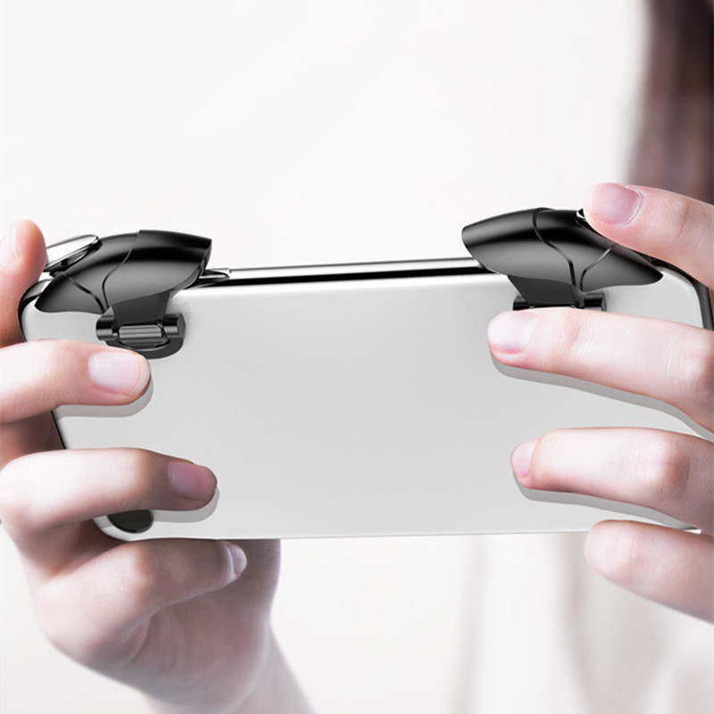 CH5 mobiiltelefoni mängupäästiku tulenupu käepideme tulistamispuldi juhtkang PUBG Shoot Aim Key L1R1 kontrolleri jaoks IOS Androidi jaoks