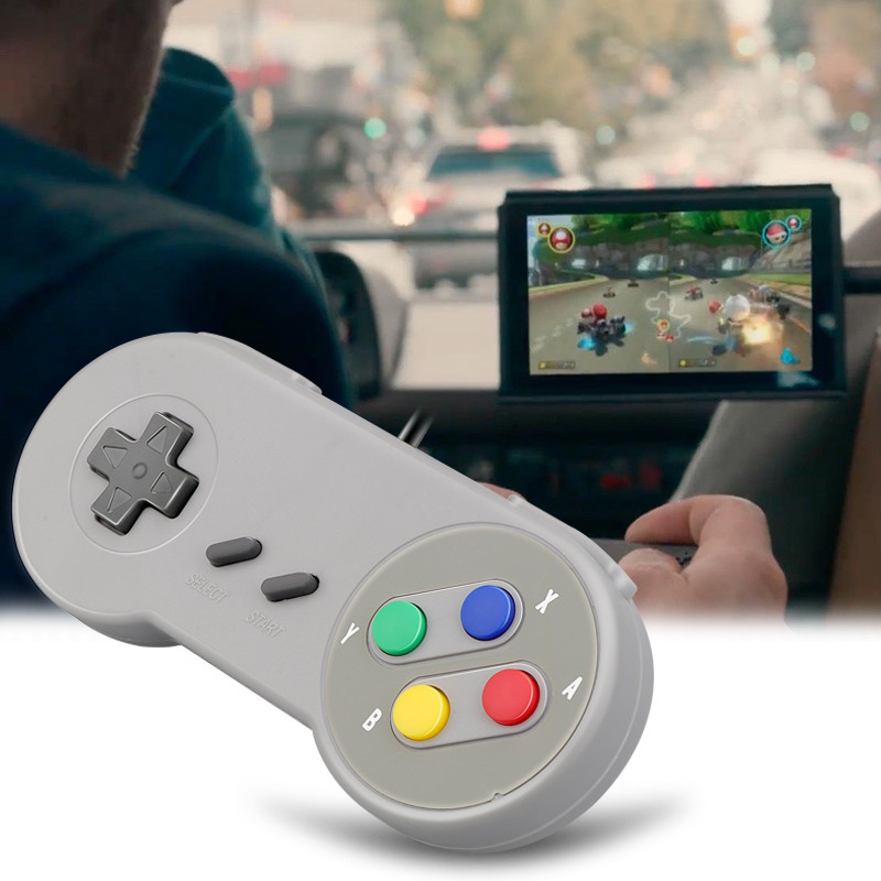 1 tk Juhtmega Super USB kontroller Mängupult Juhtkangid Classic Joypad Nintendo SNES mängude jaoks Windows PC MAC arvuti