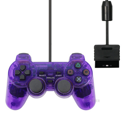 Vezetékes vezérlő Sony PS2 vezérlőhöz Mando PS2/PS2 Joystick Playstation 2-höz Vibration Shock Joypad Vezetékes USB PC Gamepad