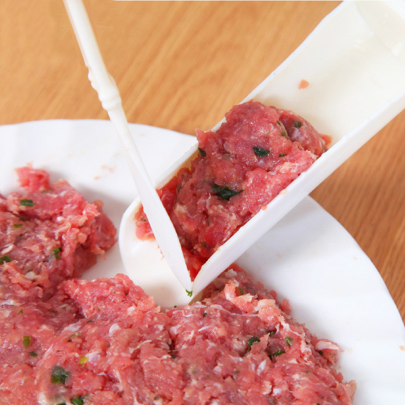 1 szett konyhai húsgombóc fishball DIY húsgombóc készítő plusz kanál főzőeszközök konyhai kiegészítők